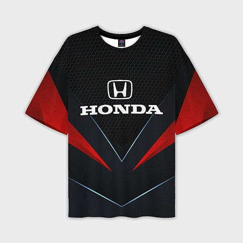 Мужская футболка оверсайз Honda - технологии / 3D-принт – фото 1