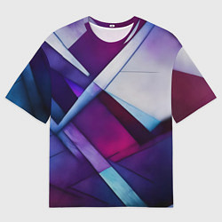 Мужская футболка оверсайз Геометрическая абстракция - нейросеть