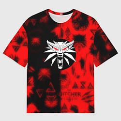 Футболка оверсайз мужская The Witcher pattern magic, цвет: 3D-принт
