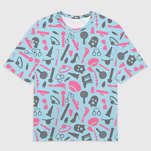 Мужская футболка оверсайз БДСМ - игрушки / 3D-принт – фото 1