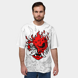 Футболка оверсайз мужская Samurai - Cyberpunk 2077, цвет: 3D-принт — фото 2