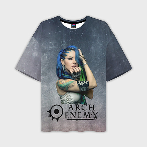 Мужская футболка оверсайз Arch Enemy Alissa White-Gluz / 3D-принт – фото 1