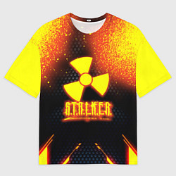 Мужская футболка оверсайз Stalker броня радиоктивная