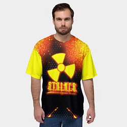 Футболка оверсайз мужская Stalker броня радиоктивная, цвет: 3D-принт — фото 2