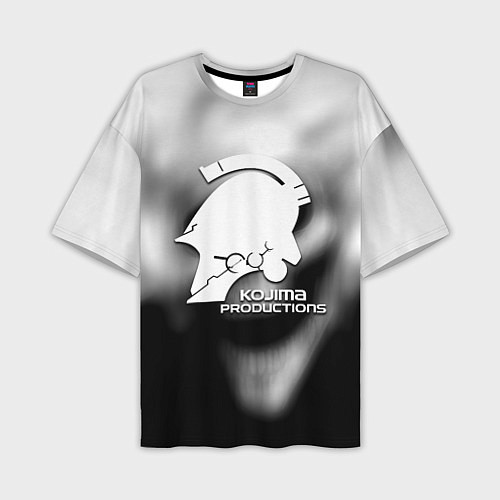 Мужская футболка оверсайз Кодзима студия хоррор / 3D-принт – фото 1
