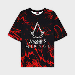 Мужская футболка оверсайз Assassins Creed кровь тамплиеров