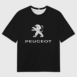 Мужская футболка оверсайз Peugeot sport car