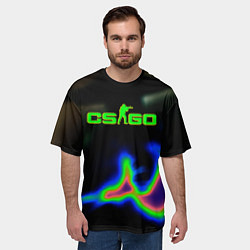 Футболка оверсайз мужская Counter strike shost, цвет: 3D-принт — фото 2