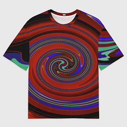 Мужская футболка оверсайз Завихрения новый вариант