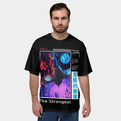 Футболка оверсайз мужская Сатору Годжо сильнейший, цвет: 3D-принт — фото 2