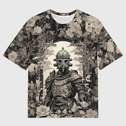 Мужская футболка оверсайз Стальной рыцарь