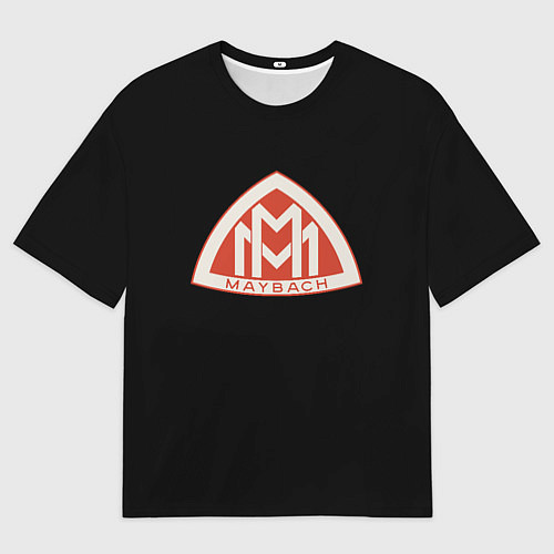 Мужская футболка оверсайз Maybach logo / 3D-принт – фото 1