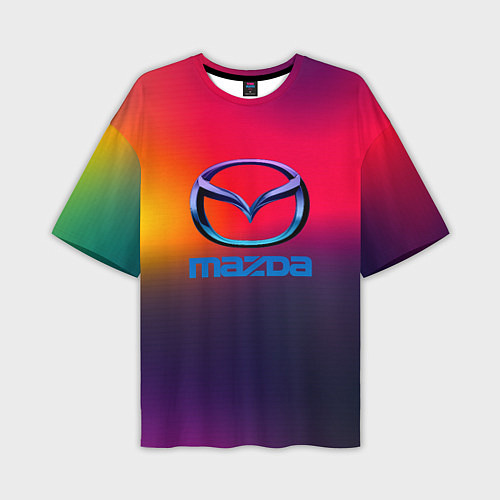 Мужская футболка оверсайз Mazda gradient / 3D-принт – фото 1