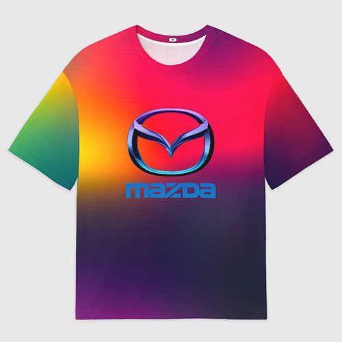 Мужская футболка оверсайз Mazda gradient / 3D-принт – фото 1