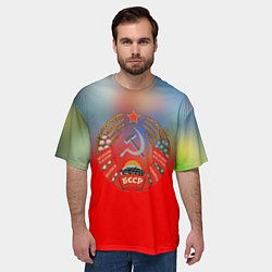 Футболка оверсайз мужская Belarus ussr, цвет: 3D-принт — фото 2