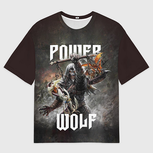 Мужская футболка оверсайз Powerwolf: werewolf / 3D-принт – фото 1