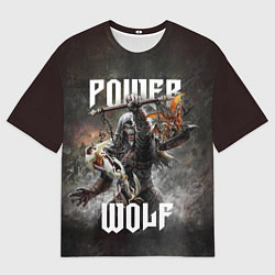Мужская футболка оверсайз Powerwolf: werewolf