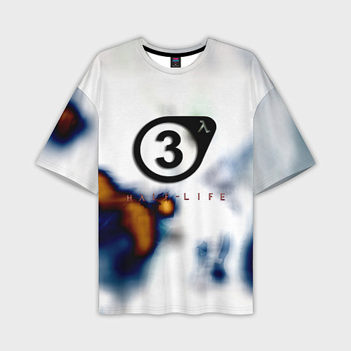 Мужская футболка оверсайз Half life freeman / 3D-принт – фото 1