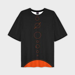 Футболка оверсайз мужская Solar system - abstract, цвет: 3D-принт