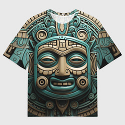 Футболка оверсайз мужская Орнамент в стиле индейцев майя, цвет: 3D-принт