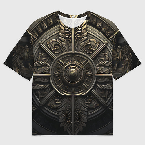 Мужская футболка оверсайз Узор в скандинавском стиле / 3D-принт – фото 1