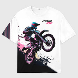 Футболка оверсайз мужская Moto band, цвет: 3D-принт