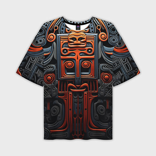 Мужская футболка оверсайз Арт в этническом стиле / 3D-принт – фото 1