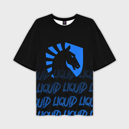 Мужская футболка оверсайз Team Liquid style / 3D-принт – фото 1