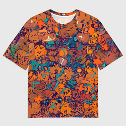 Футболка оверсайз мужская Осенняя ностальгия, цвет: 3D-принт