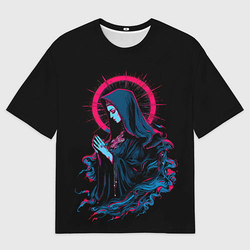 Мужская футболка оверсайз Мрачная монахиня / 3D-принт – фото 1