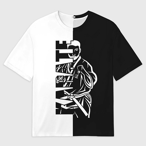 Мужская футболка оверсайз Karate / 3D-принт – фото 1