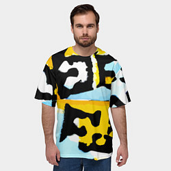 Футболка оверсайз мужская Абстрактная композиция, цвет: 3D-принт — фото 2