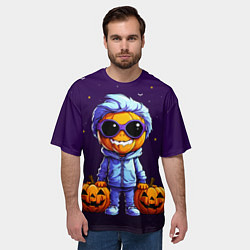 Футболка оверсайз мужская Happy pumpkin, цвет: 3D-принт — фото 2