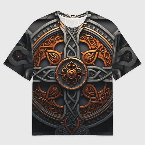 Мужская футболка оверсайз Орнамент в викингском стиле / 3D-принт – фото 1