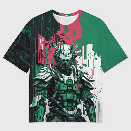 Мужская футболка оверсайз Штурмовой киборг / 3D-принт – фото 1