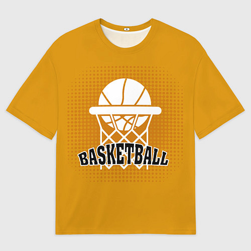 Мужская футболка оверсайз Basketball - кольцо и мяч / 3D-принт – фото 1