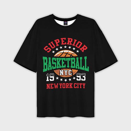 Мужская футболка оверсайз Superior basketball / 3D-принт – фото 1