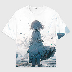 Мужская футболка оверсайз Безликая дева