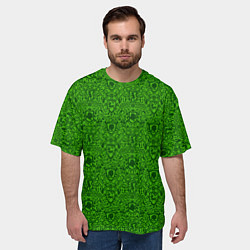Футболка оверсайз мужская Shrek: Pattern, цвет: 3D-принт — фото 2