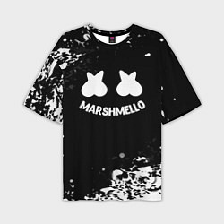 Мужская футболка оверсайз Marshmello splash