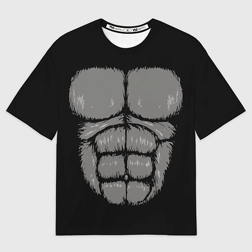 Мужская футболка оверсайз Торс кинг конга / 3D-принт – фото 1