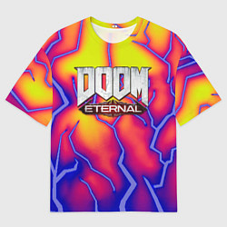 Мужская футболка оверсайз Doom eternal srotm shadow
