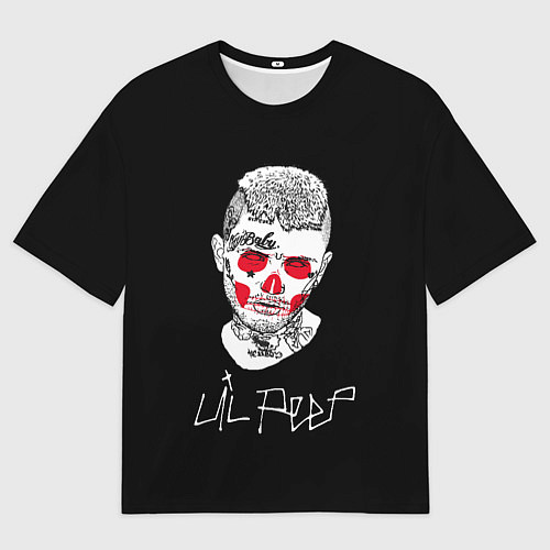 Мужская футболка оверсайз Lil Peep idol 2023 / 3D-принт – фото 1