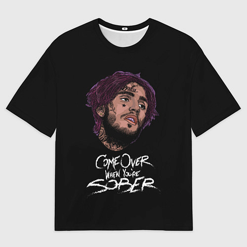 Мужская футболка оверсайз Game over Lil peep / 3D-принт – фото 1