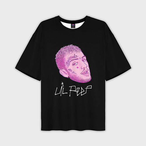 Мужская футболка оверсайз Lil Peep rip 21 / 3D-принт – фото 1