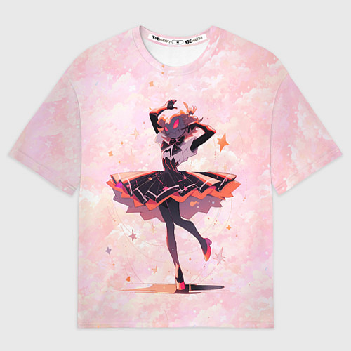 Мужская футболка оверсайз Балерина в Хэллоуин / 3D-принт – фото 1