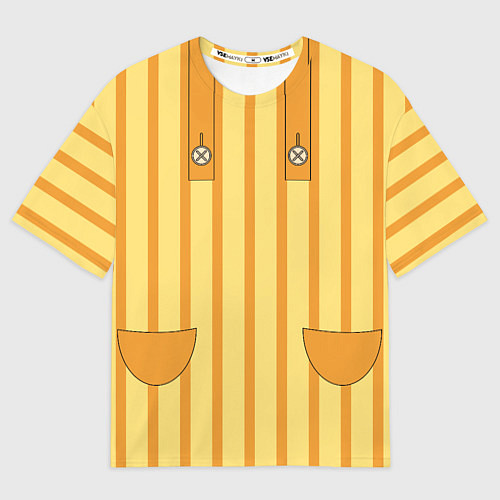 Мужская футболка оверсайз Фартук кота Юкичи / 3D-принт – фото 1