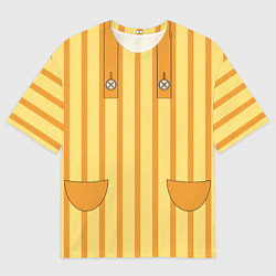 Мужская футболка оверсайз Фартук кота Юкичи