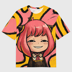 Футболка оверсайз мужская Аня Форджер лицо, цвет: 3D-принт