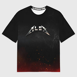 Мужская футболка оверсайз Алекс в стиле Металлика